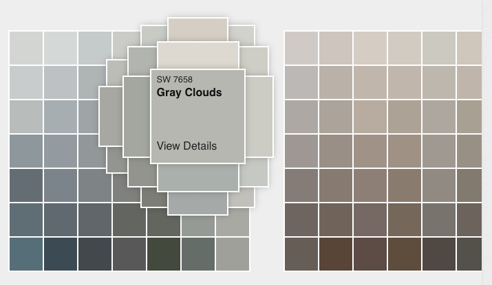 sherwin williams gray clouds