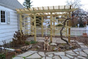 Custom hand built pergola in Madison, NJ 07940 Custom hand built trellis in Madison, NJ 07940