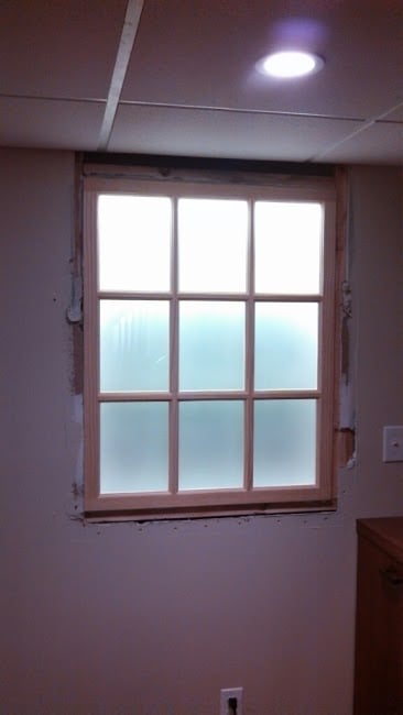 Dean Zoo State Faux Basement Window Installation - Monks Home Improvements