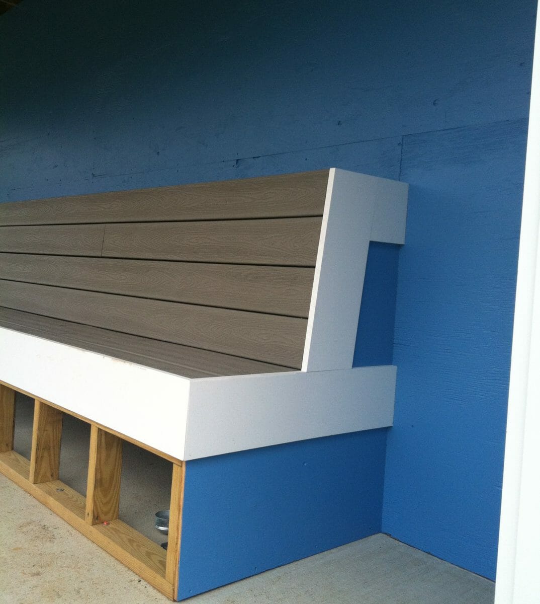 Painted Bench in Dugout