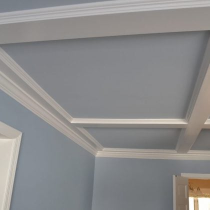 Coffered Ceiling Installation and Painting Mendham