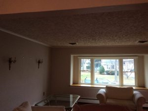 Before Textured Ceiling Removal