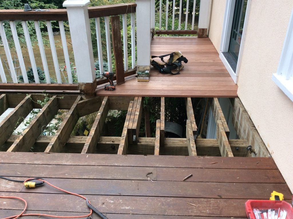 Before Deck Refacing Mountain Lakes