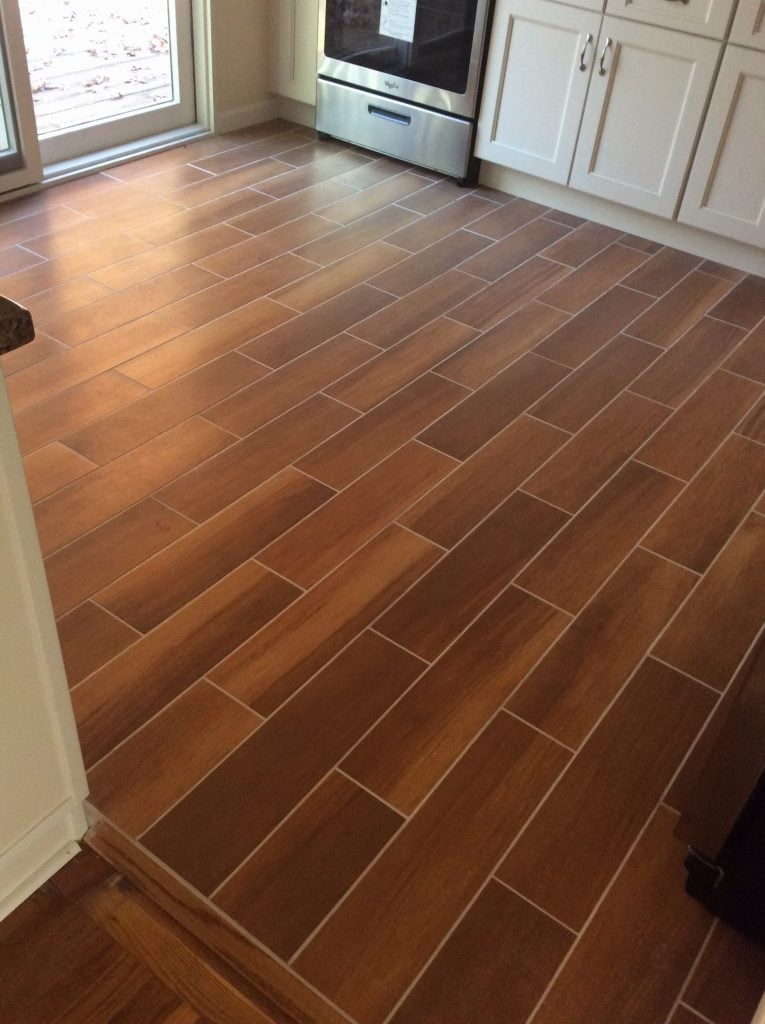 After Kitchen Tile Floor Installation