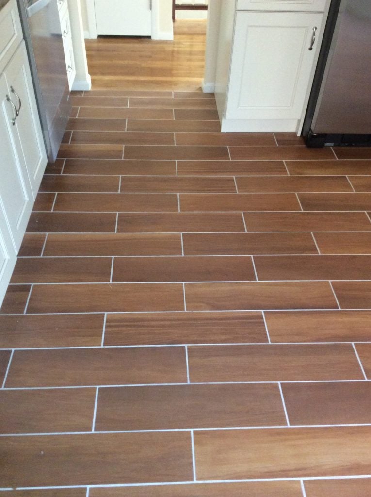 After Kitchen Floor Tile Installation