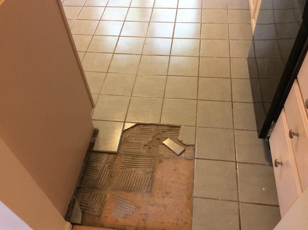 Kitchen Tile Removal