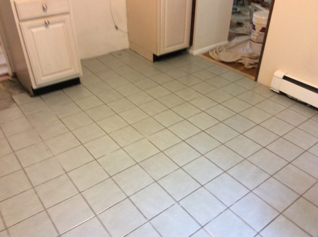 Before Kitchen Tile Replacement by Monk's