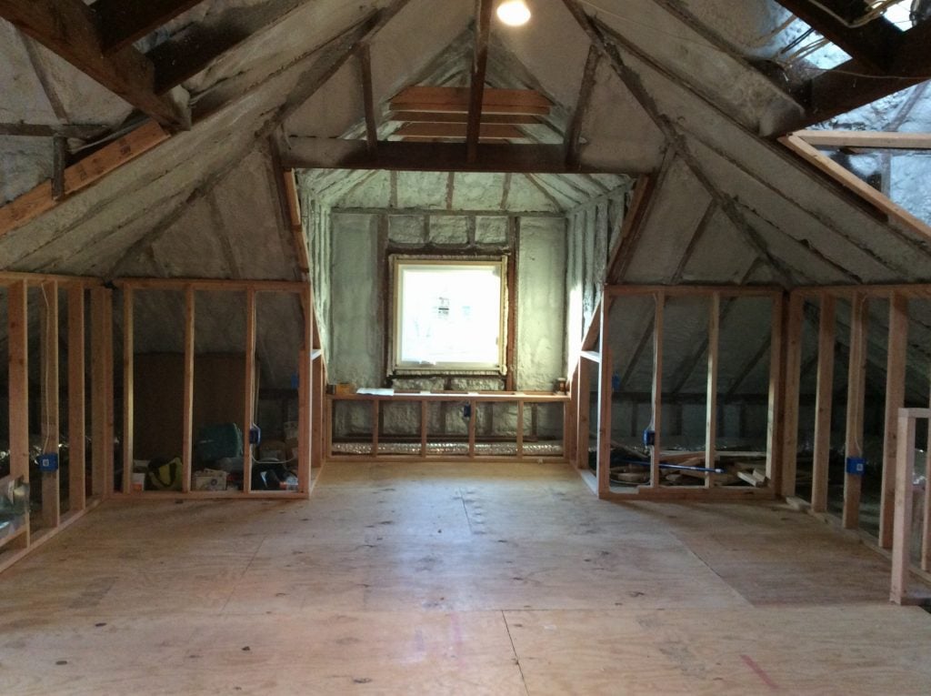 Before Attic Renovation by Monk's