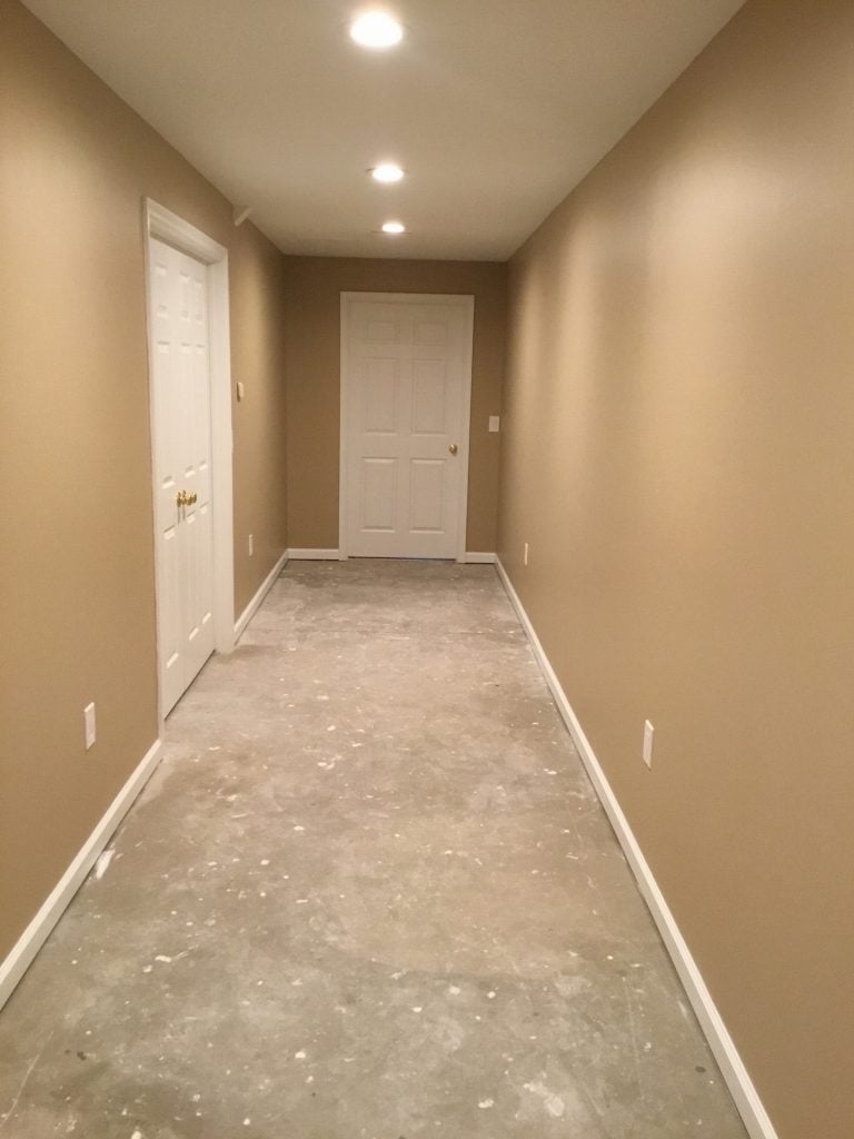 Basement Hallway Finishing in Chester NJ - Monk's Home Improvements