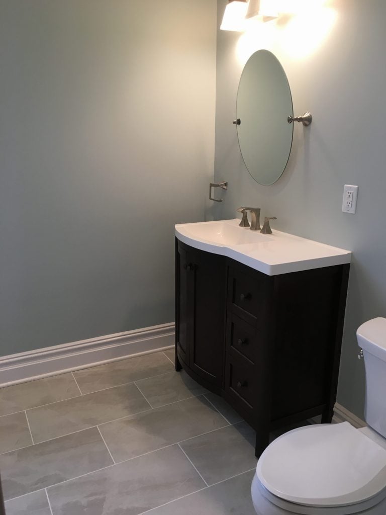 New 3/4 Bathroom Installed by Monk's
