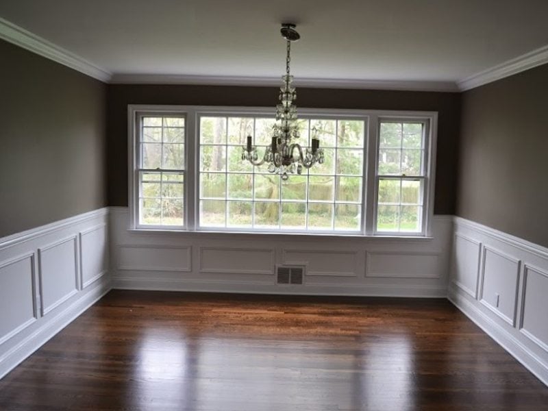 Picture Frame Molding, Interior Painting and Hardwood Floors in Madison, NJ  07940 - Monks Home Improvements