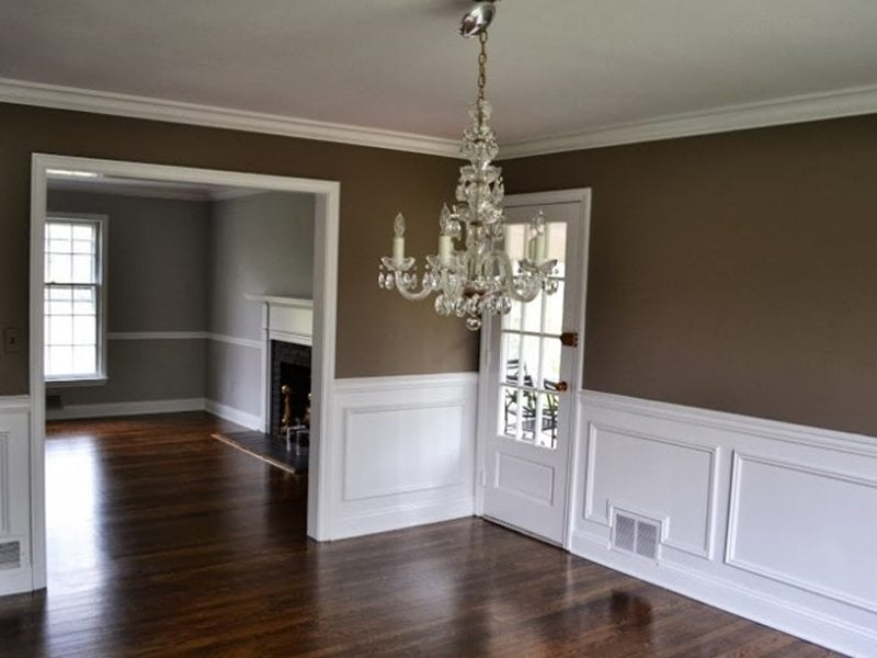 Picture Frame Molding, Interior Painting and Hardwood Floors in Madison, NJ  07940 - Monks Home Improvements