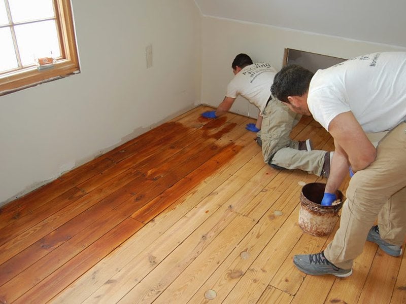 Staining Pine Floors