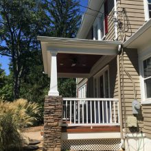 Side View of Front Porch Remodel