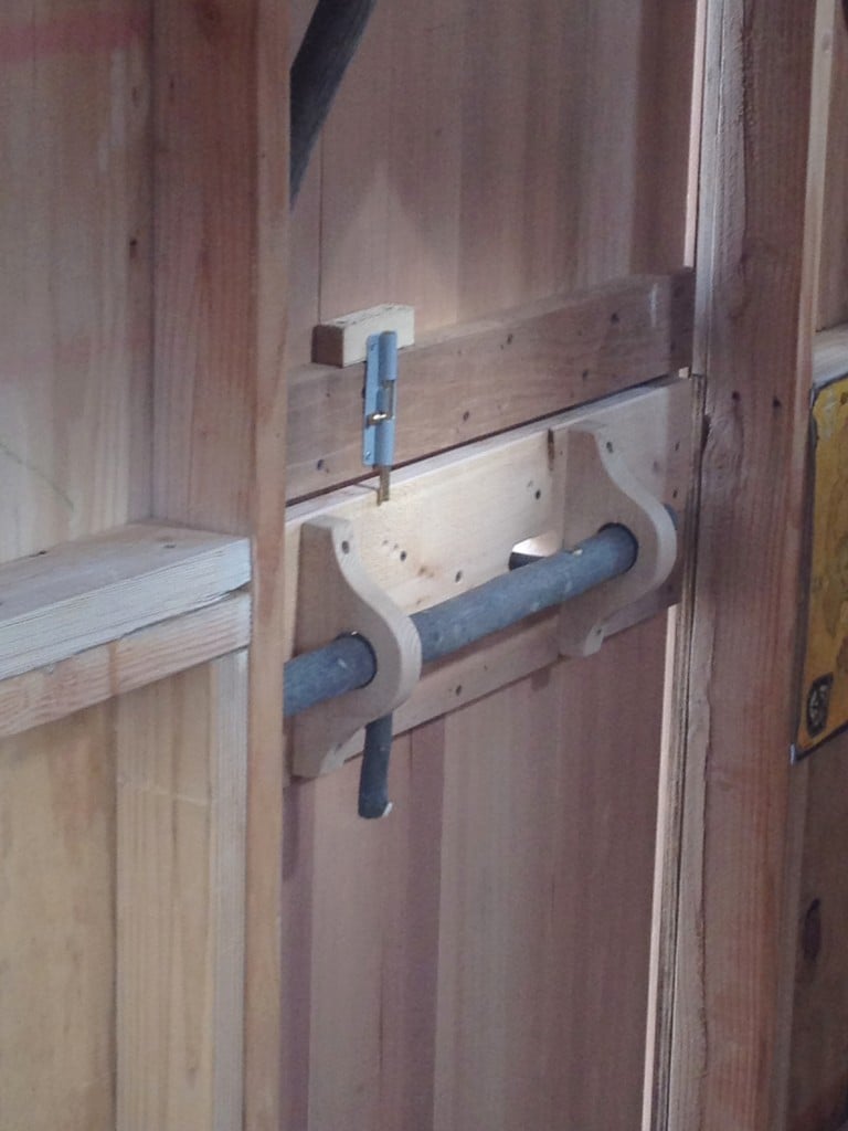 Galvanized Locks for the Dutch Door