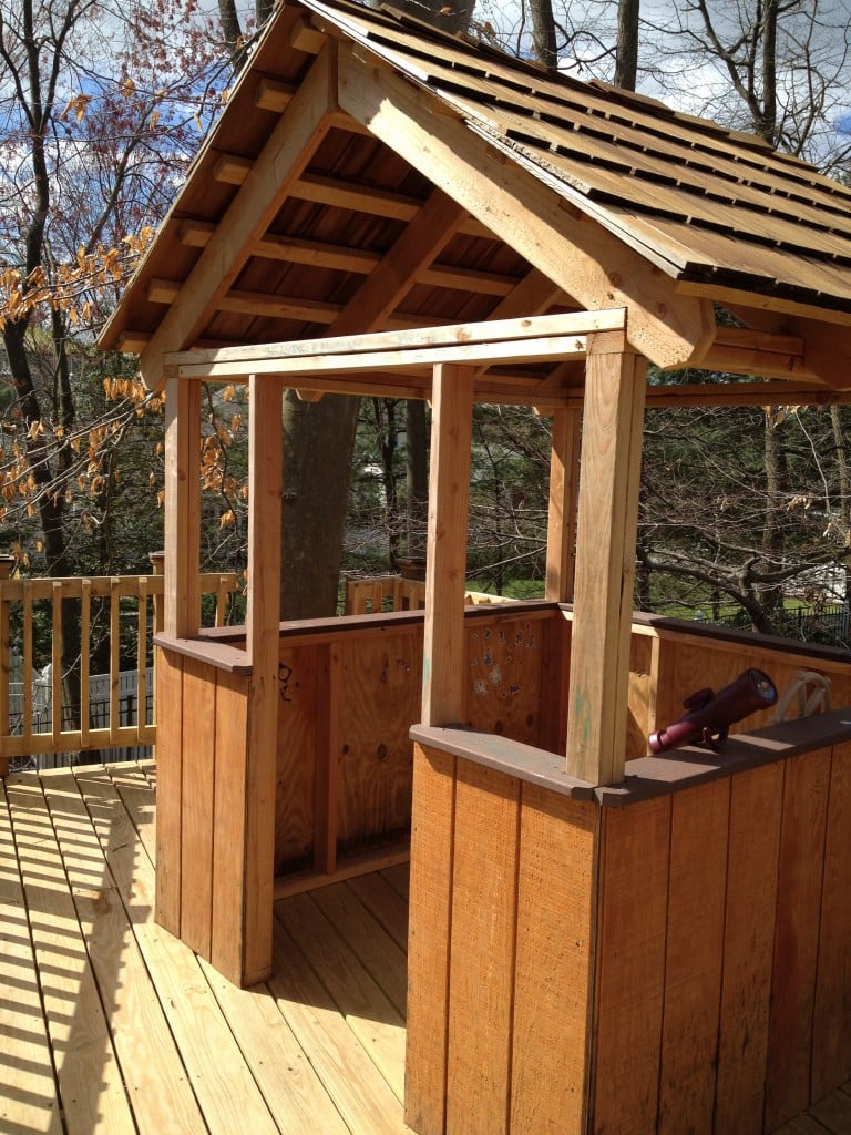 Existing small, open area play house