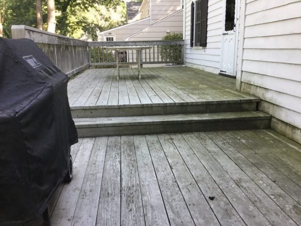 Deck Before Wash and Stain