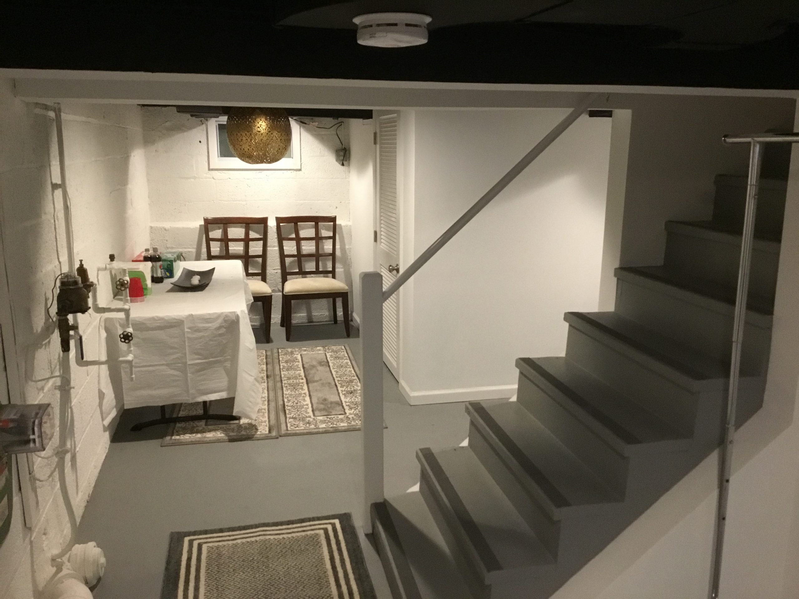 Finished Basement Stairs and Nook