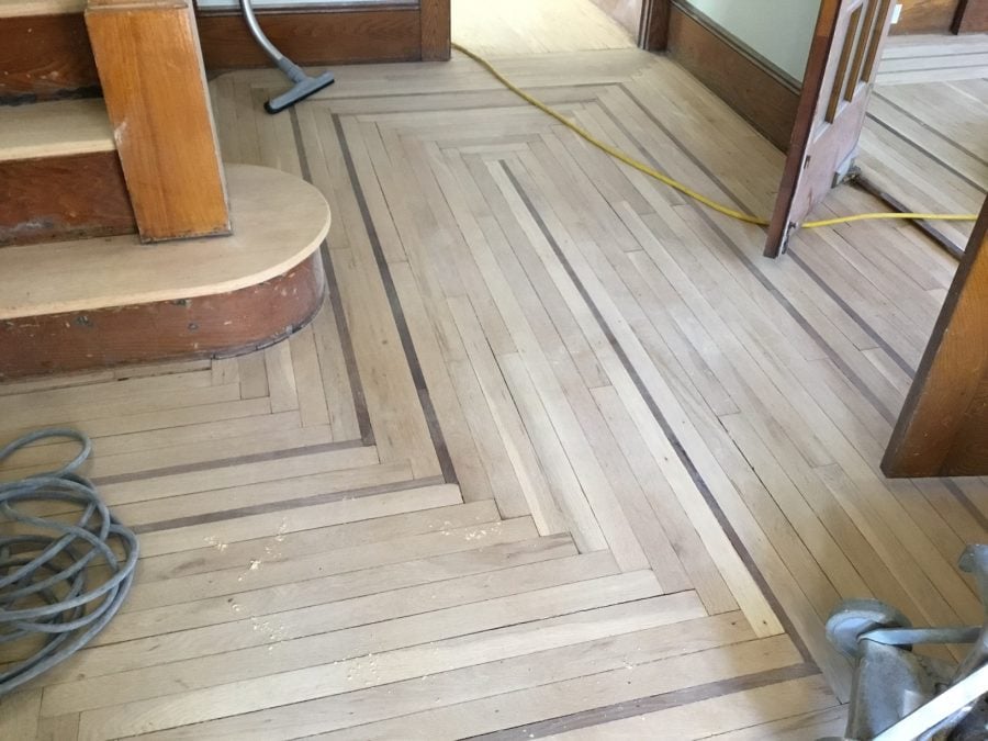 Refinishing Floors With Inlays