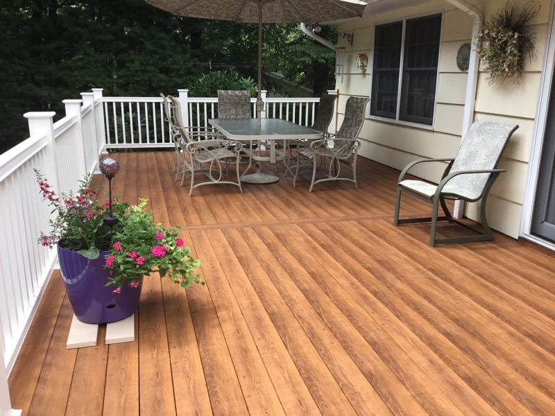 Deck Resurfacing Using Zuri Composite in Denville NJ - Monk's