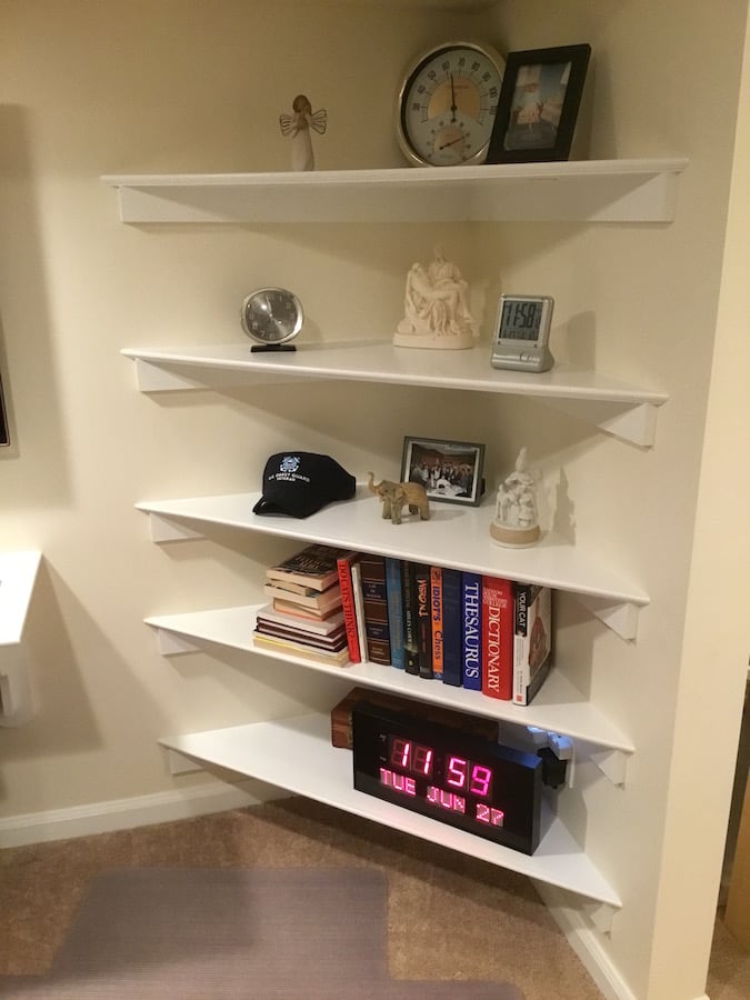 Built-In Corner Shelving in Morristown NJ - Monk's Home ...