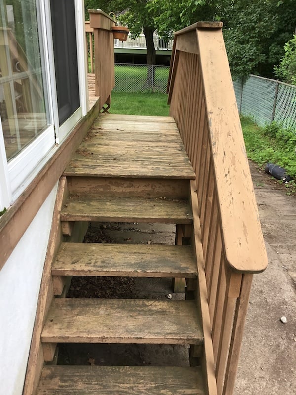 Rotted Wooden Stairs