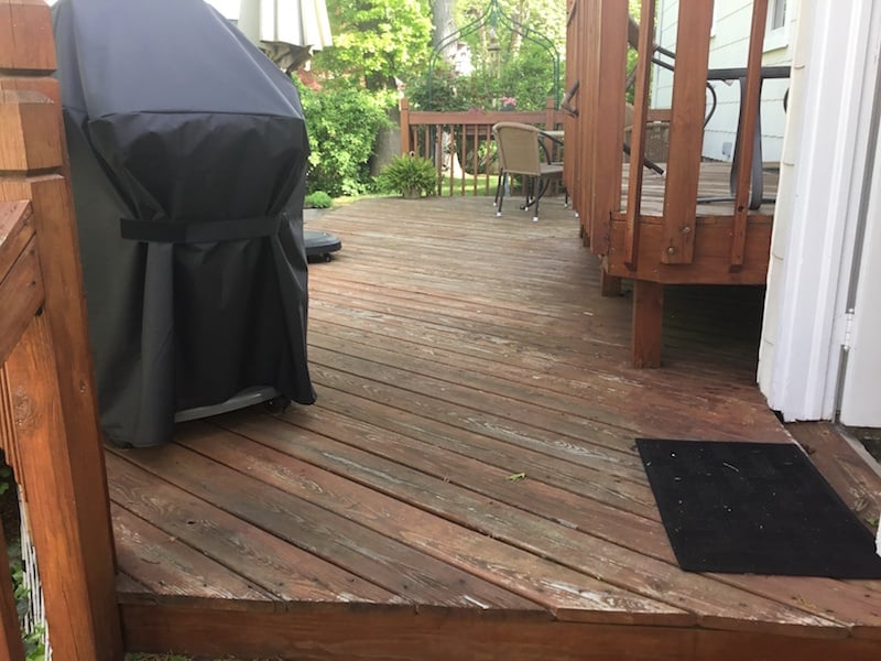 Existing Deck Prior to Stain
