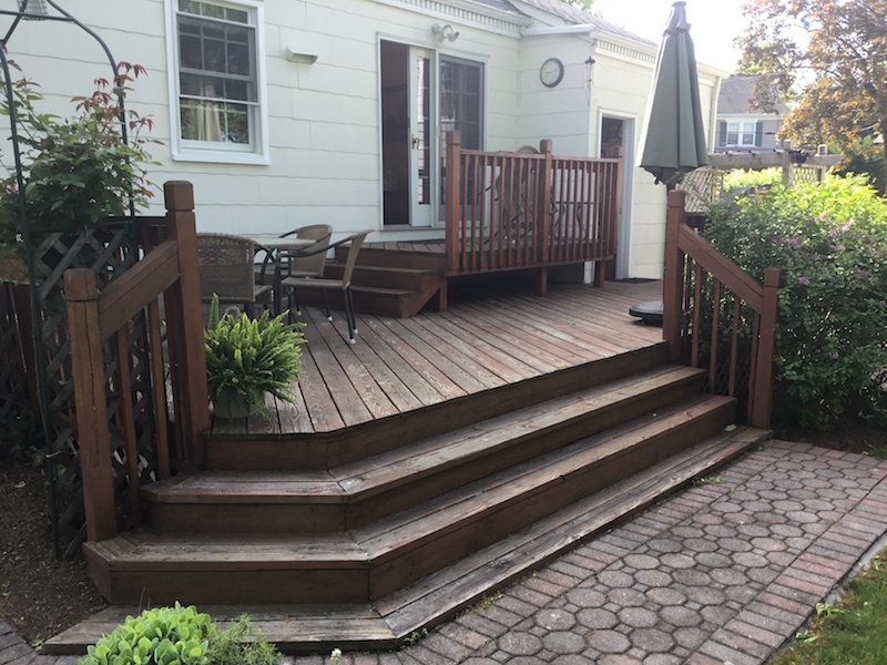 Front Stairs Before Power Wash