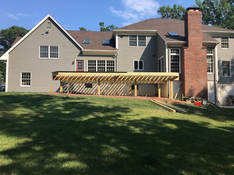 New Elevated Deck Frame
