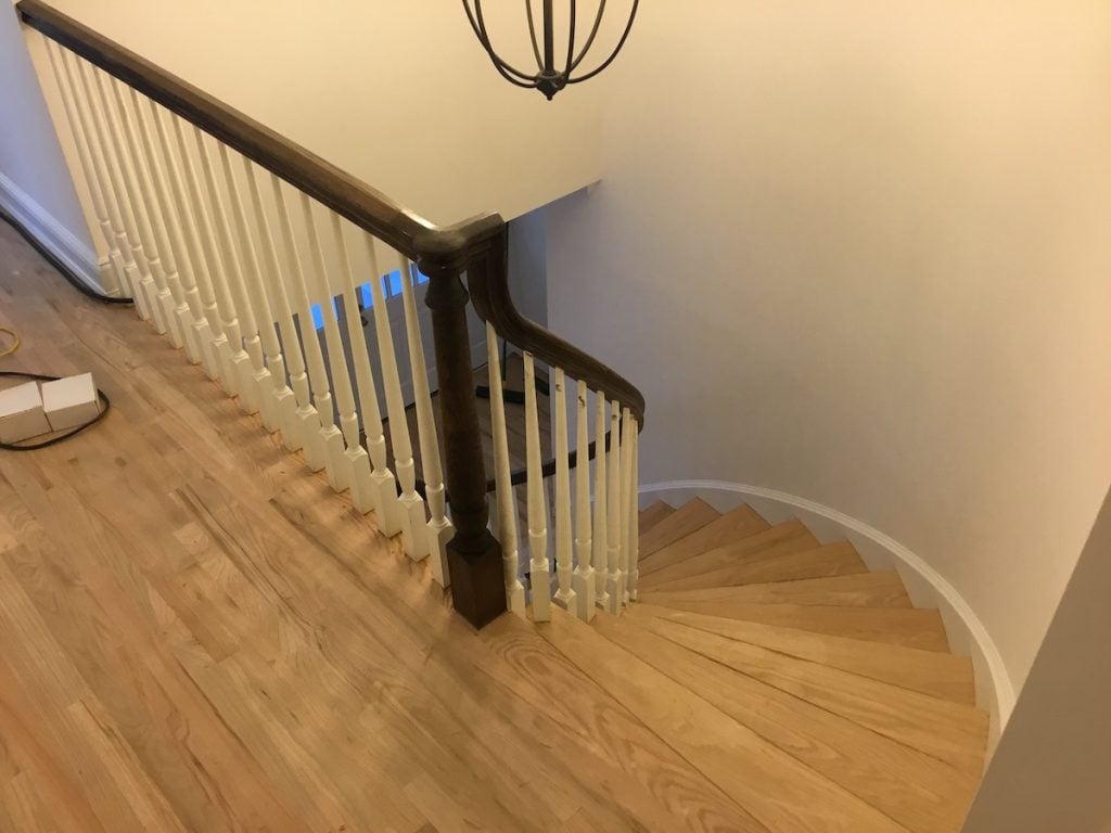 Stairway Before Staining