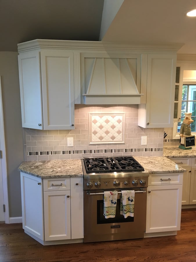 Oven and Hood Section of Kitchen