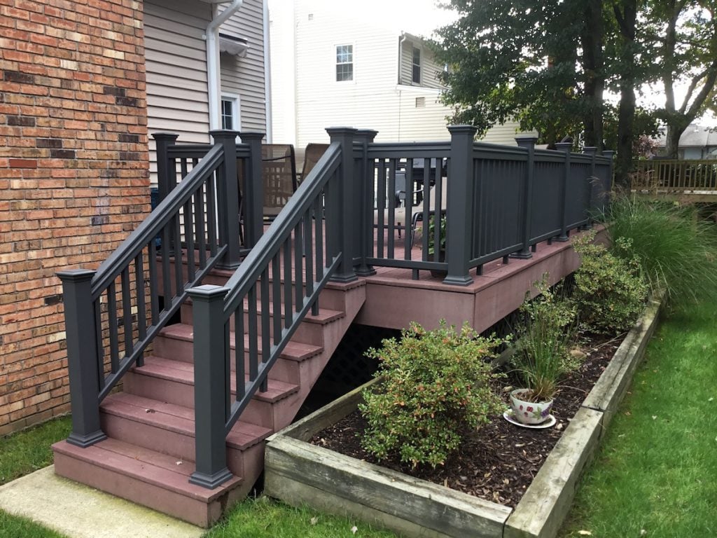 After Composite Railing Painting