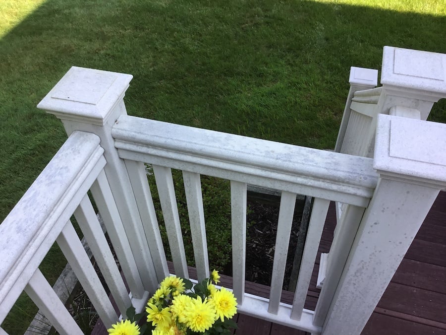 Worn Composite Deck Railings