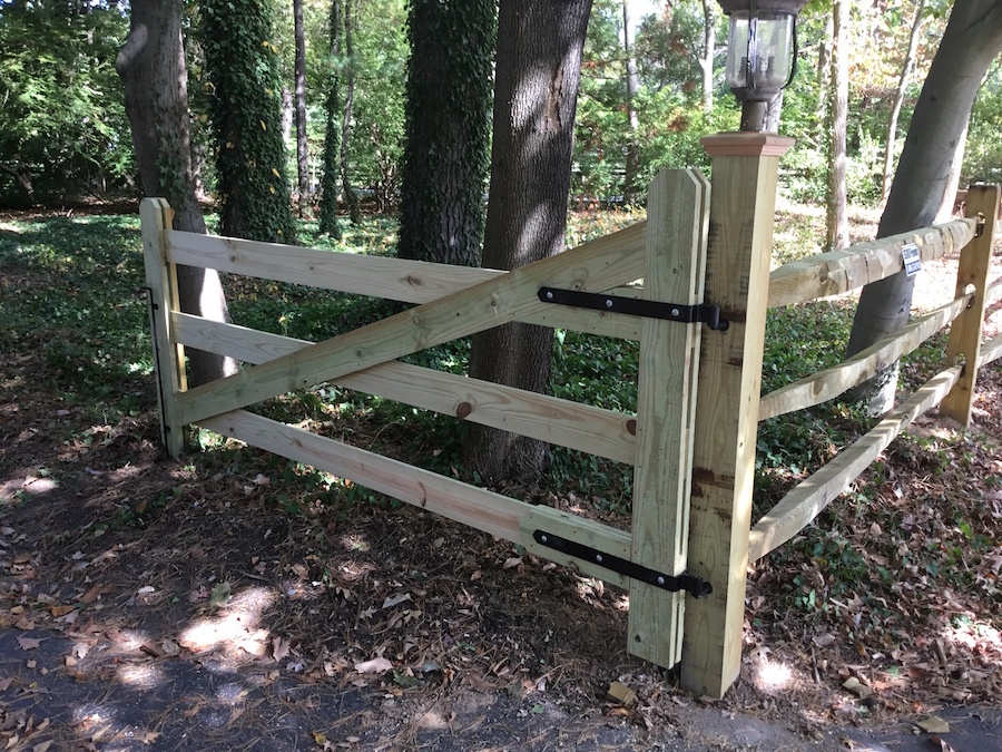 Gate and Post Before Painting