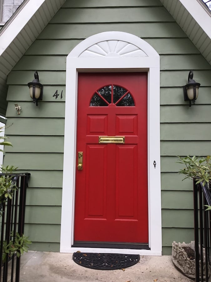 New Red Front Door