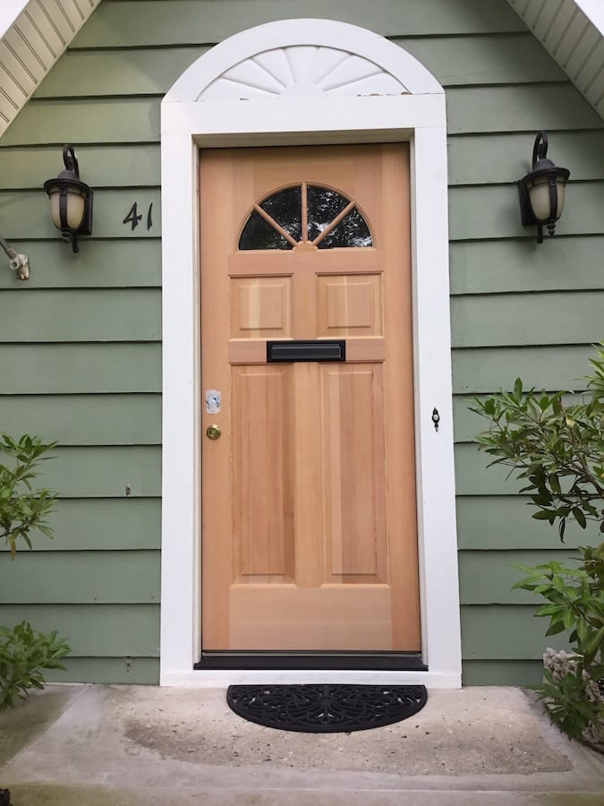 New Hardwood Front Door