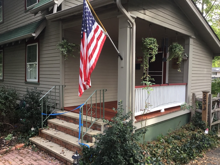 Restored porch is ready to enjoy