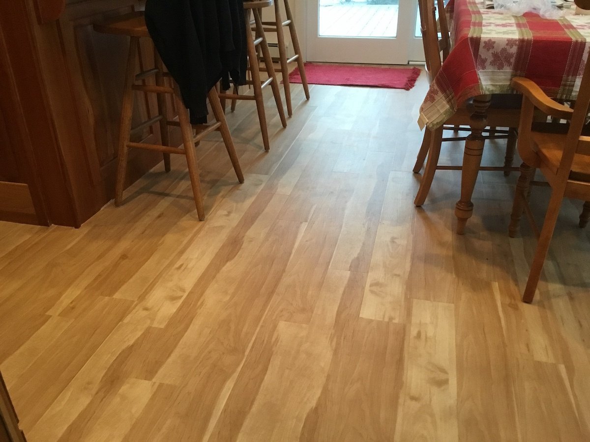 Eating Area With New Laminate Flooring