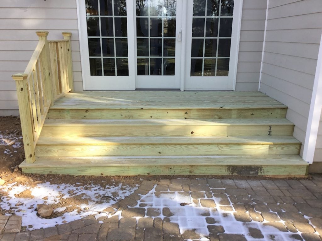 New Wide Back Stairs