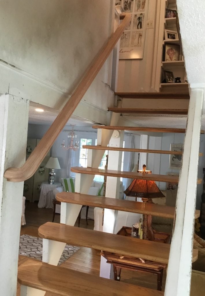 Adding Spindles and a Banister to Floating Stairs - Monk's ...