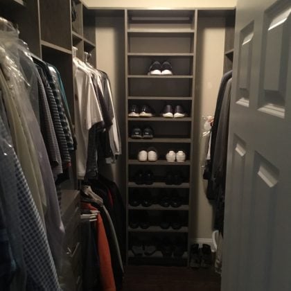 Men's Walk-In Custom Closet System