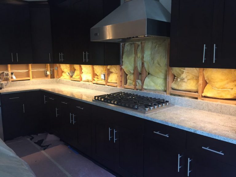 Painting Dark Kitchen White in Morristown NJ Monk's