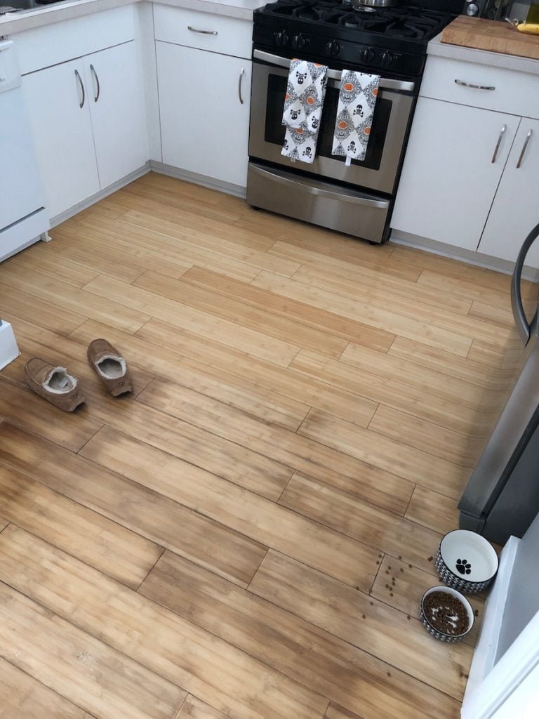 Water Damaged Kitchen Floor