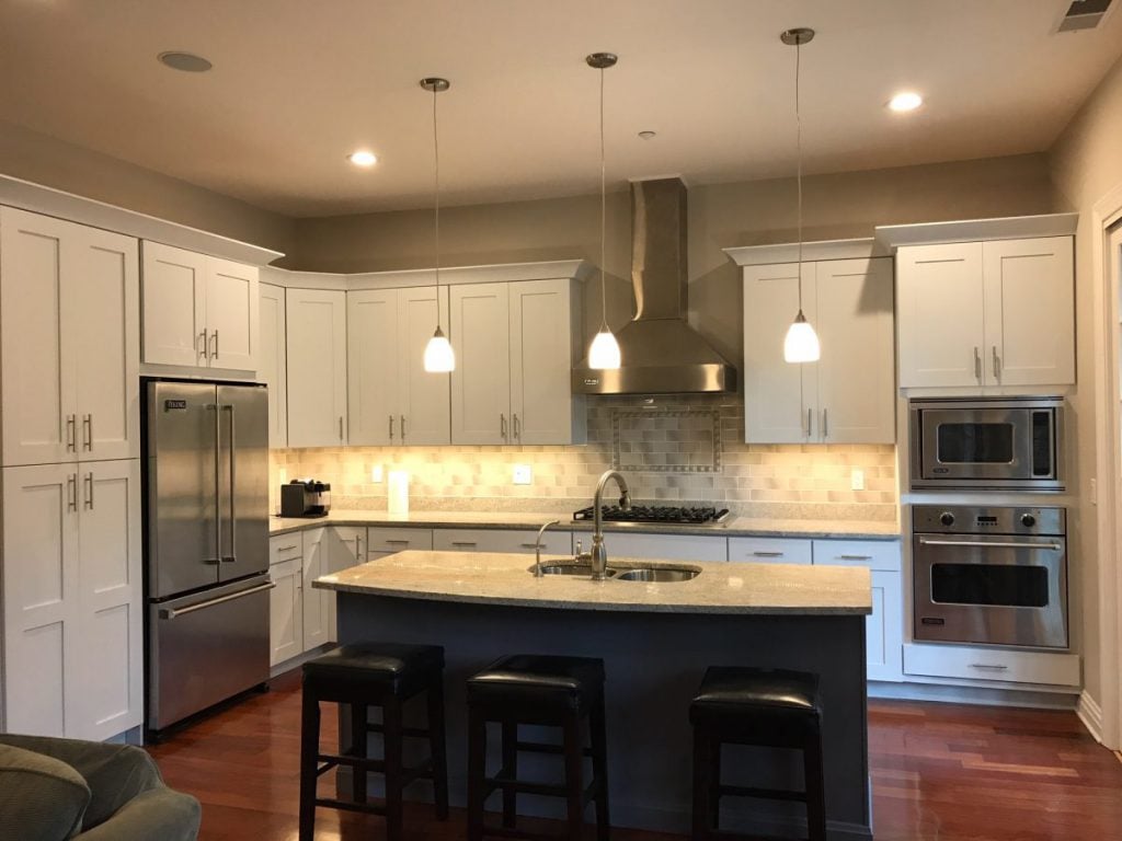 Painting Dark Kitchen Cabinets White