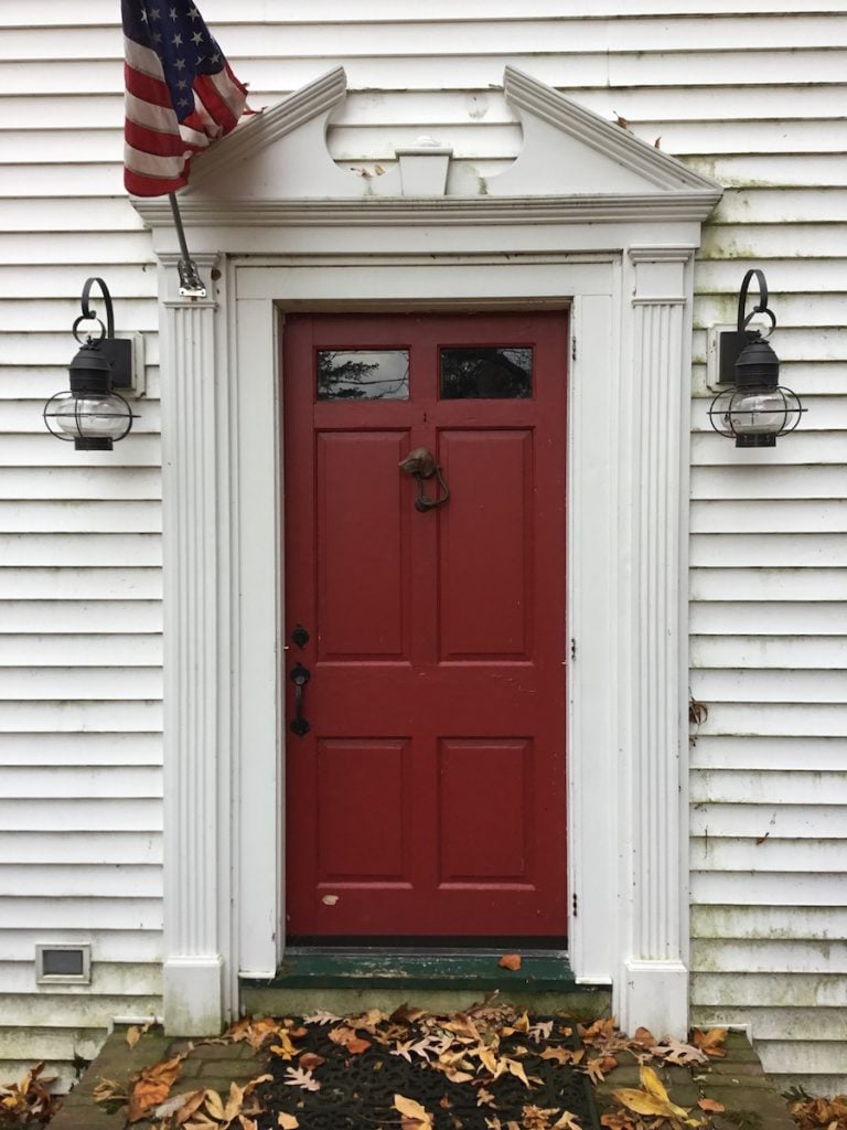 Original Front Door and Rotting Surround