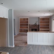 Building Fireplace Surround and New Kitchen cabinetry