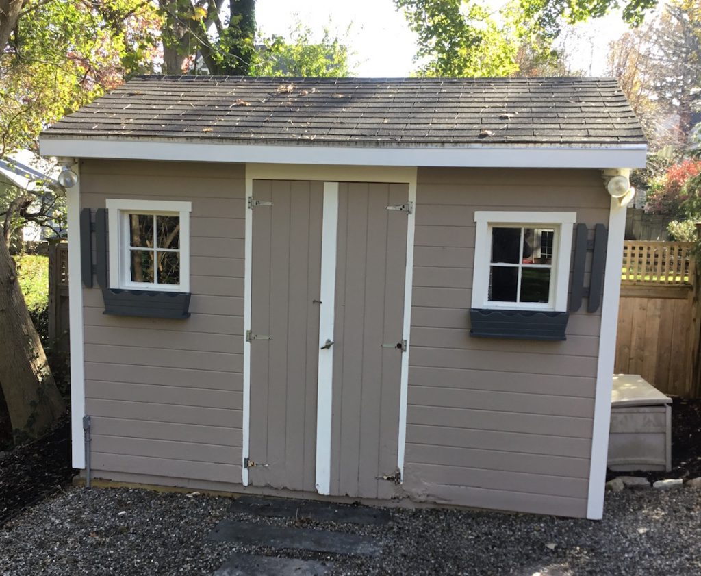 Shed Front After Repainting