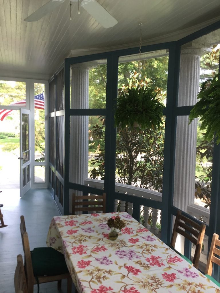 Painting a Screened in Porch