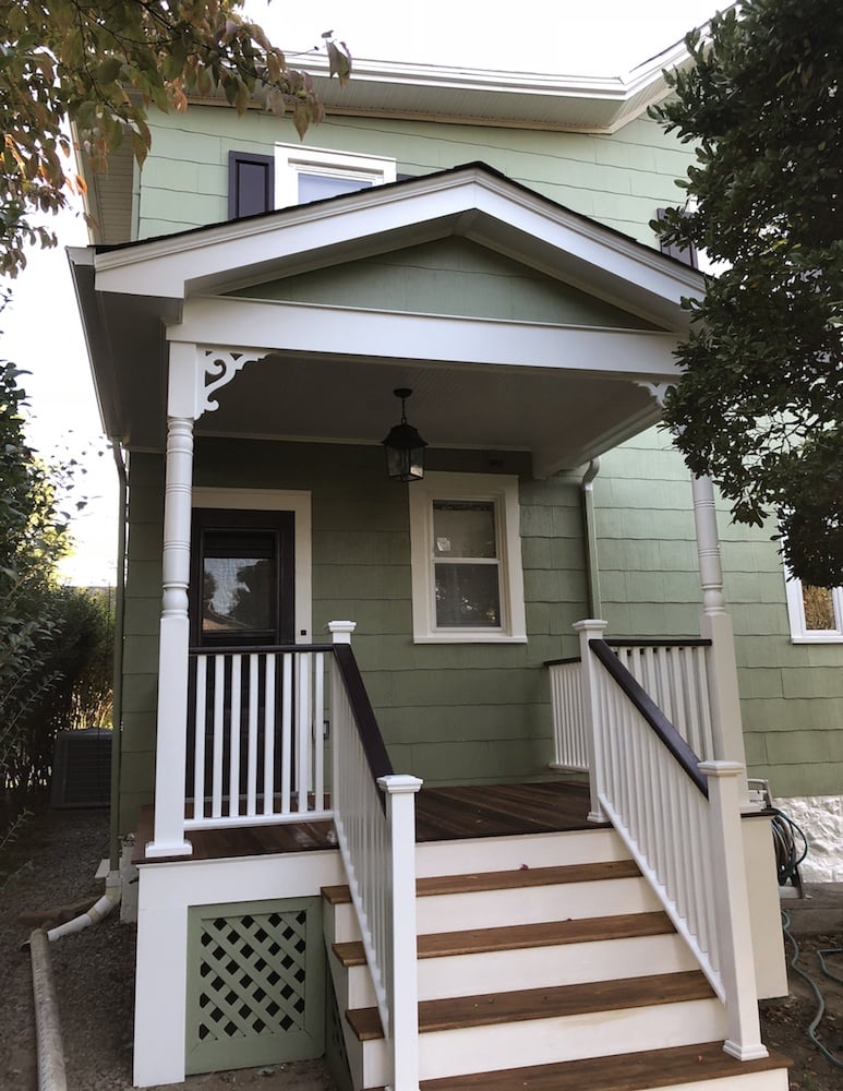 Remodeled Classic Covered Back Porch