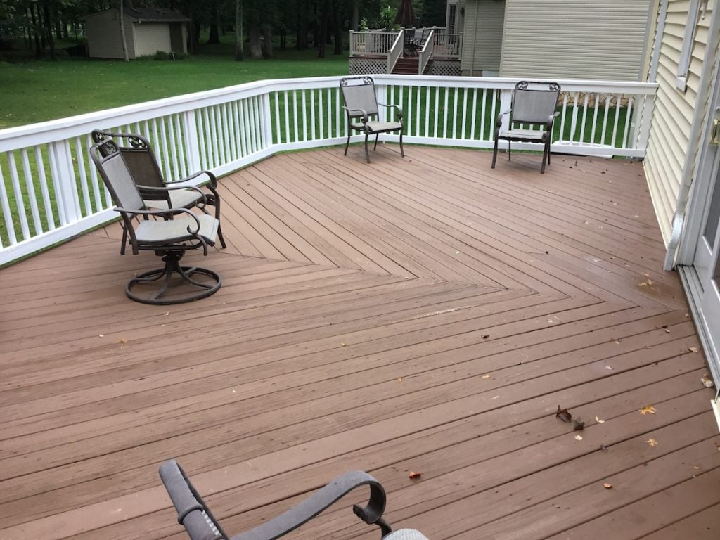 Staining a Wooden Deck